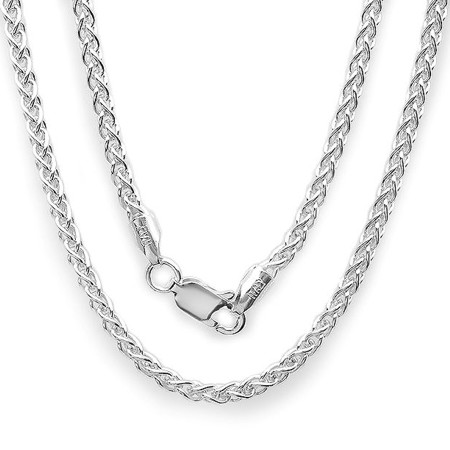 Sterling Silver Wheat or Spiga Chain - 2mm Width - Click Image to Close